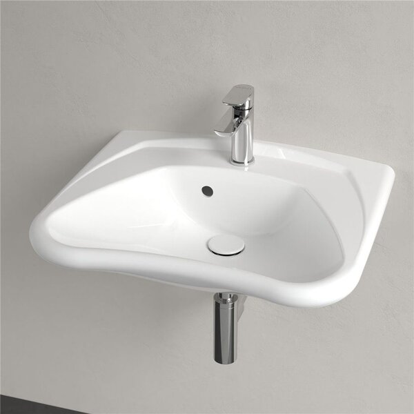 Villeroy & Boch ViCare - Umývadlo Vita 600x490mm, s otvorom na batériu, s prepadom, alpská biela 71196301