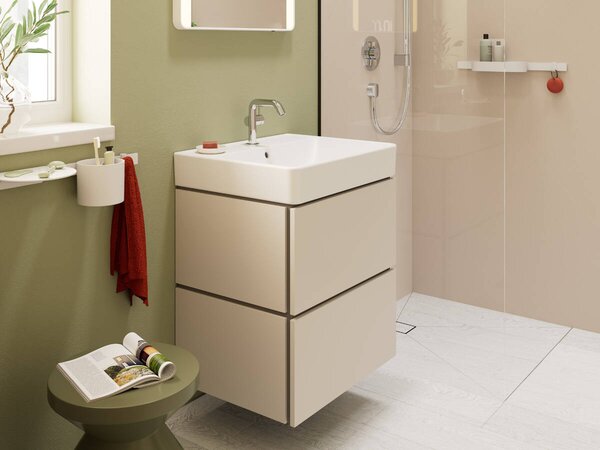 Hansgrohe Xilesa E - Umývadlová skrinka 580/470 s 2 zásuvkami, piesková béžová matná 54254780