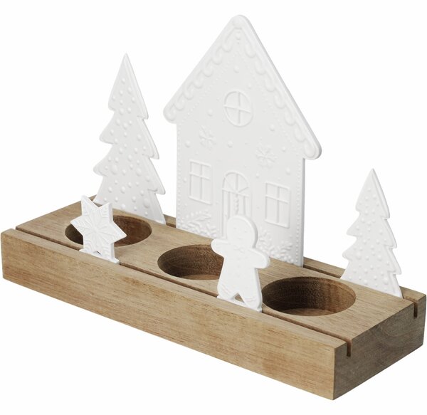 Vánoční svícen Gingerbread Village