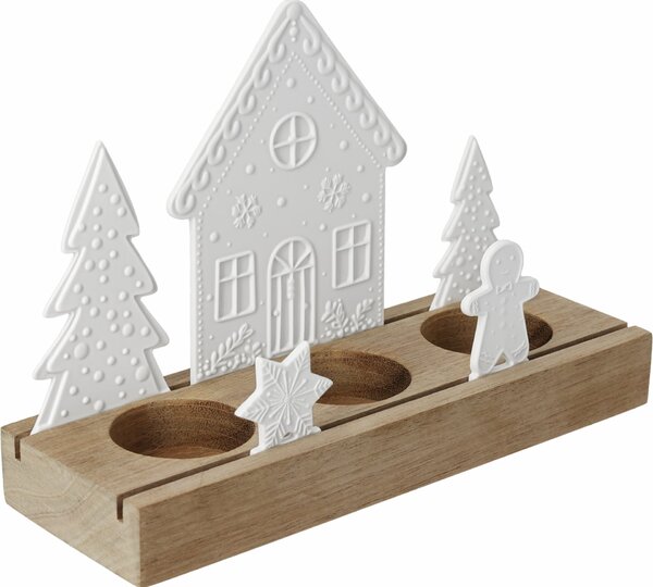Vánoční svícen Gingerbread Village