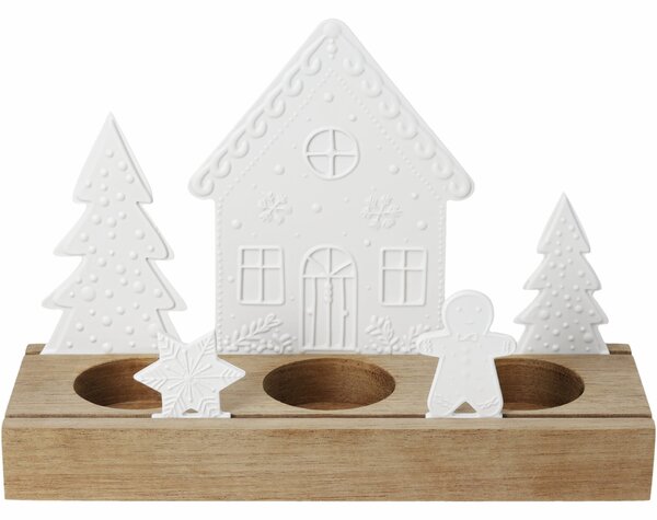 Vánoční svícen Gingerbread Village
