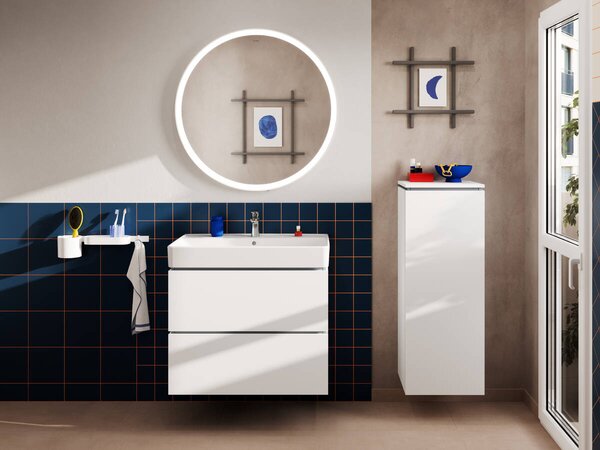 Hansgrohe Xilesa E - Umývadlová skrinka 780/470 s 2 zásuvkami, biela matná 54260700