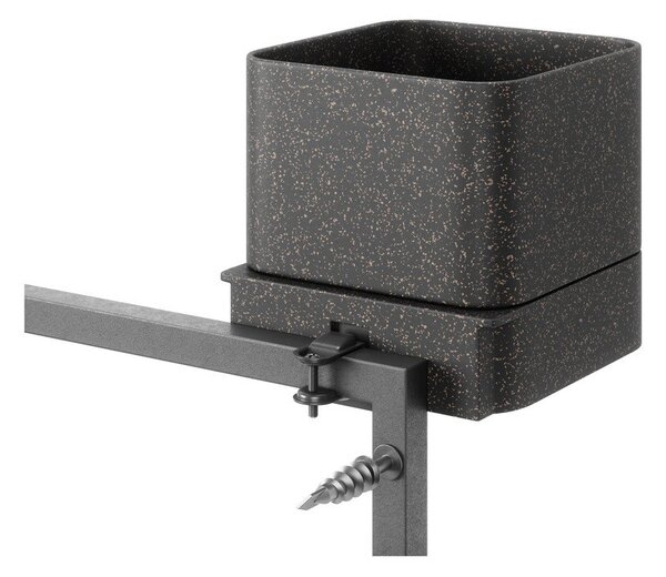 Závesné plastové kvetináče na bylinky v súprave 4 ks Cubiko – Umbra