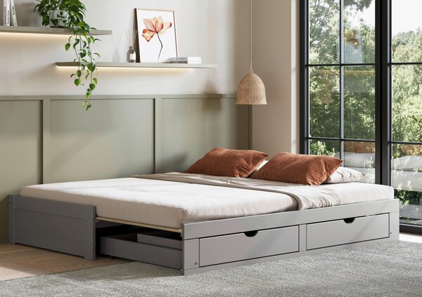 POSTEĽ S VÝSUVNÝM LÔŽKOM 200/90/180 cm, P & B - Detské izby, Online Only