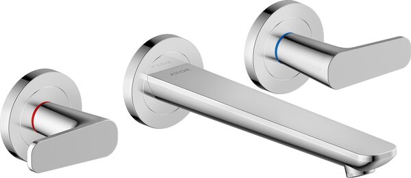 Axor Citterio C - Trojotvorová umývadlová batéria pod omietku, výtok 193 mm, chróm 49070000