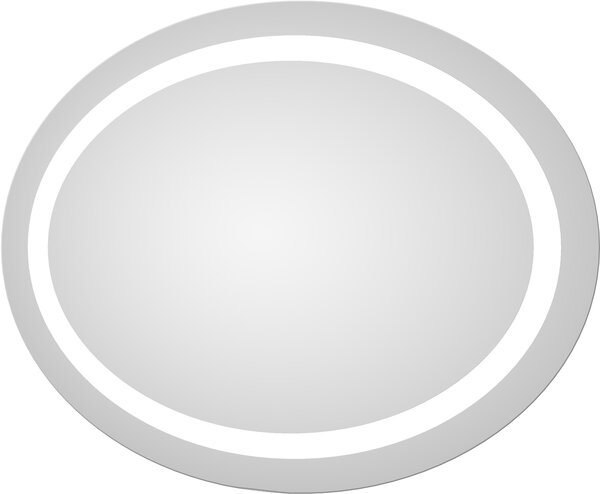 Dubiel Vitrum Dione zrkadlo 85x65 cm oválne s osvetlením 5905241002880