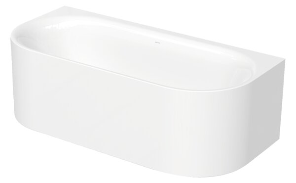 Bette BetteLux Oval I Silhouette - Vaňa ku stene 1700x800 mm, BetteGlaze Plus, biela 3415-000CWVVS,PLUS