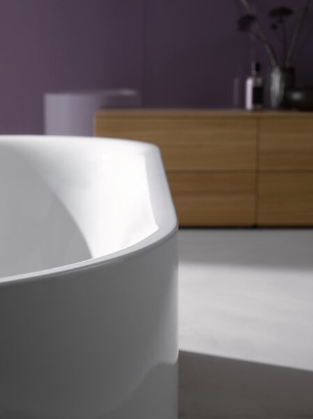 Bette BetteLux Oval Silhouette - Voľne stojaca vaňa 1800x800 mm, BetteGlaze Plus, biela 3466-000CFXXS,PLUS