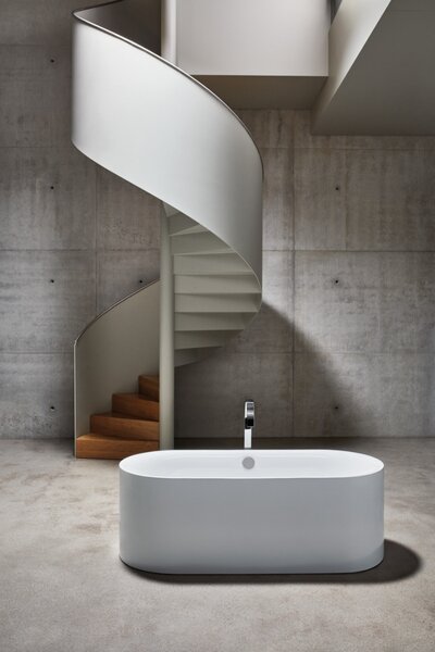 Bette BetteLux Oval Silhouette - Voľne stojaca vaňa 1800x800 mm, BetteGlaze Plus, biela 3466-000CFXXS,PLUS