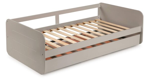 MUZZA Detská rozkladacia posteľ redona 90 x 190 cm sivá