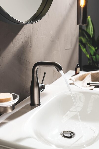 GROHE Essence Professional - Páková umývadlová batéria, veľkosť M, kartáčovaný Hard Graphite 24173AL1