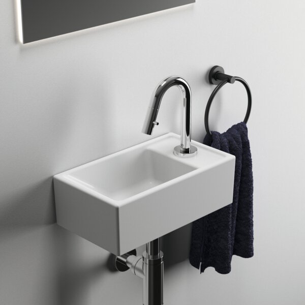 Ideal Standard i.life S - Umývadielko 370x210 mm, otvor vpravo, biela E211201