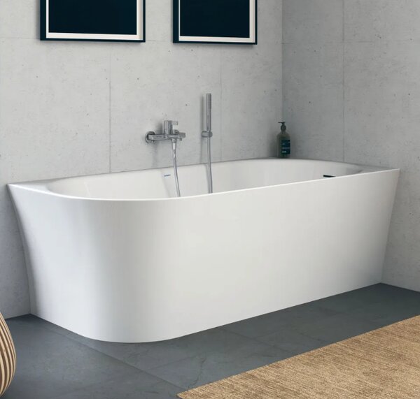 Duravit DuraSenja - Voľne stojaca vaňa 1700x800 mm do pravého rohu, biela 700581000000000