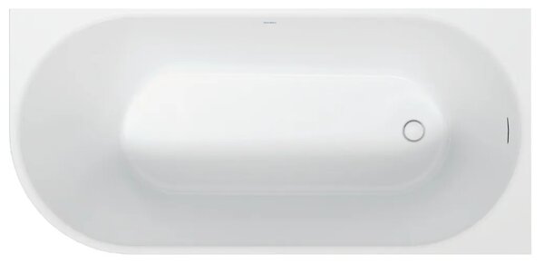 Duravit DuraSenja - Voľne stojaca vaňa 1700x800 mm do pravého rohu, biela 700581000000000