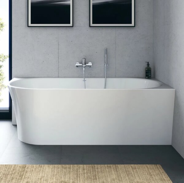 Duravit DuraSenja - Voľne stojaca vaňa 1700x800 mm do pravého rohu, biela 700581000000000