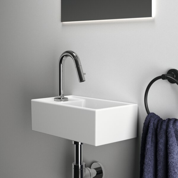 Ideal Standard i.life S - Umývadielko 370x210 mm, otvor vľavo, biela E211301