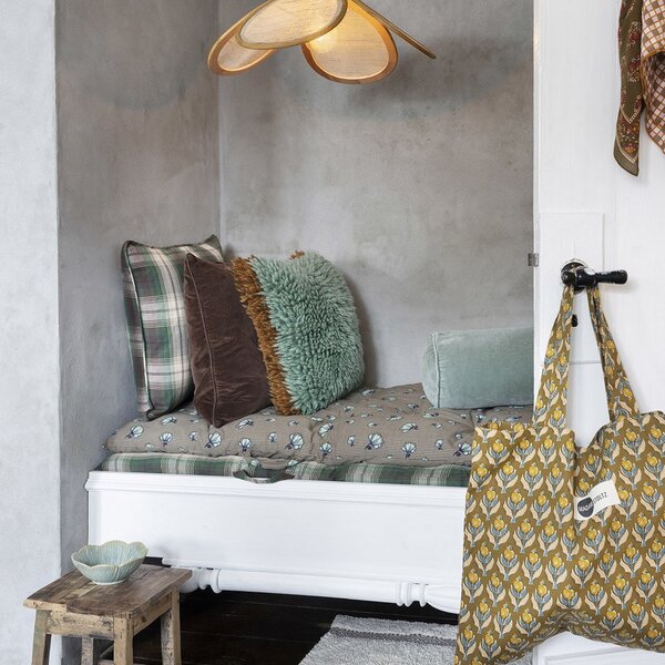 Stropná lampa Rattan and Linen