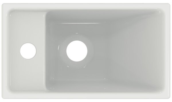 Ideal Standard i.life S - Umývadielko 370x210 mm, otvor vľavo, biela E211301