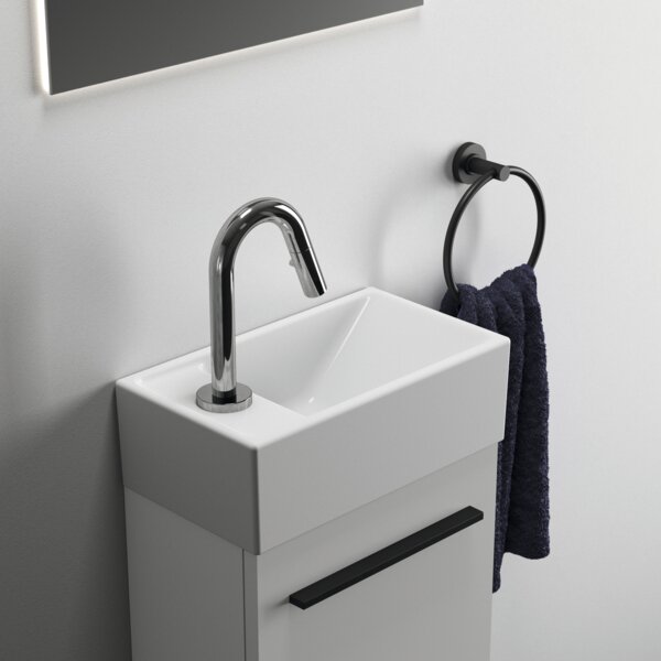 Ideal Standard i.life S - Umývadielko 370x210 mm, otvor vľavo, biela E211301