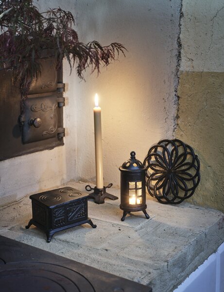 Kovový svietnik na čajovú sviečku Stove Black