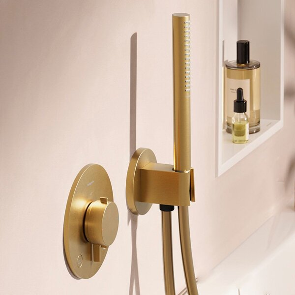 Hansgrohe set 24 - Sprchový systém pod omietku, komplet, kartáčovaný bronz