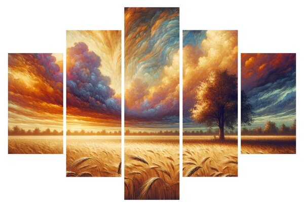 Obraz – Strom na poli (150x105 cm)