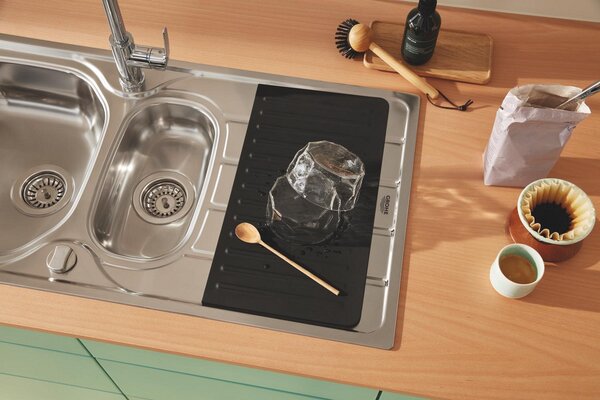 GROHE K200 - Nerezový kuchynský drez, kartáčovaná nerezová oceľ 31564SD1