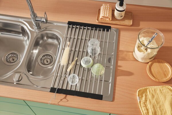 GROHE K200 - Nerezový kuchynský drez, kartáčovaná nerezová oceľ 31564SD1