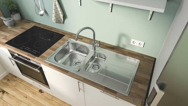 GROHE K200 - Nerezový kuchynský drez, kartáčovaná nerezová oceľ 31564SD1