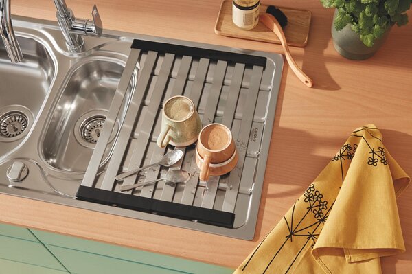 GROHE K200 - Nerezový kuchynský drez, kartáčovaná nerezová oceľ 31564SD1
