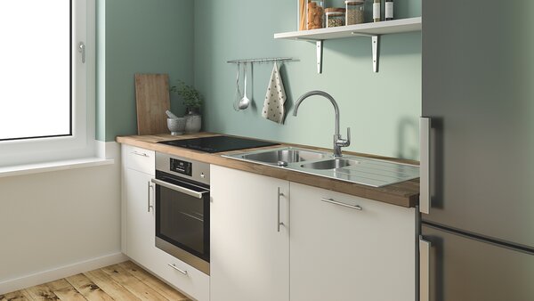 GROHE K200 - Nerezový kuchynský drez, kartáčovaná nerezová oceľ 31564SD1