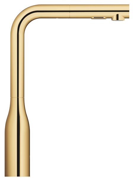 GROHE Essence Professional - Páková drezová batéria s vyťahovacou sprškou, Cool Sunrise 30504GL0