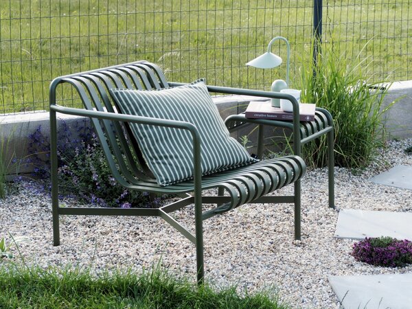 Vonkajší vankúš Terrazza Olive Bold Stripe 50 × 50 cm