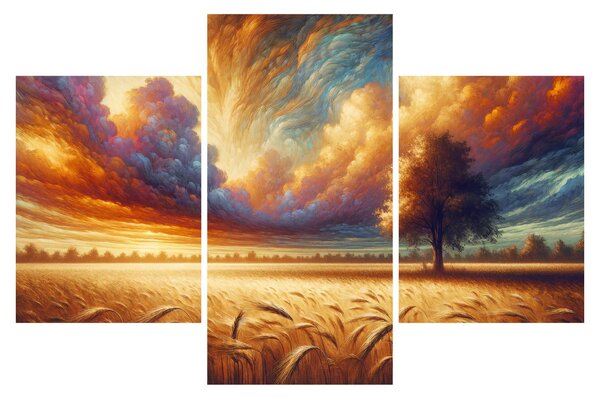 Obraz – Strom na poli (90x60 cm)