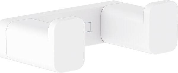 Hansgrohe AddStoris Q - Dvojitý háčik, matná biela 41755700