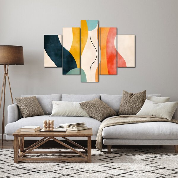 Obraz - Minimalistická farebná ilustrácia II. (150x105 cm)