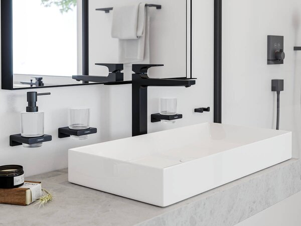 Hansgrohe AddStoris Q - Dvojitý háčik, matná čierna 41755670
