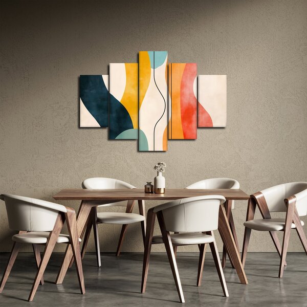 Obraz - Minimalistická farebná ilustrácia II. (150x105 cm)