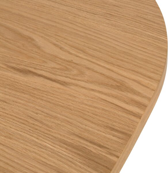 MUZZA Rozkladací jedálenský stôl Rondo 200 (300) x 110 cm prírodný