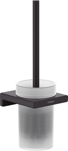 Hansgrohe AddStoris Q - Držiak na WC kefu nástenný, matná čierna 41752670