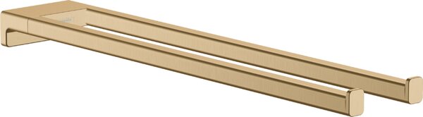 Hansgrohe AddStoris Q - Držiak na uterák dvojramenný, kartáčovaný bronz 41770140