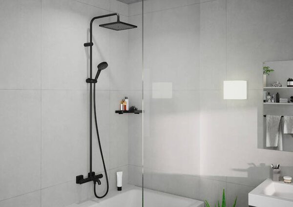 Hansgrohe AddStoris Q - Košík do rohu, matná čierna 41741670