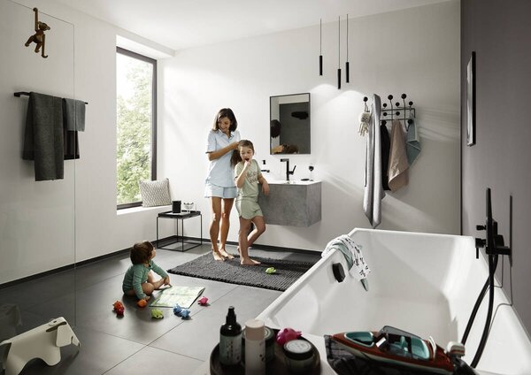 Hansgrohe AddStoris Q - Držiak na uterák dvojitý, kartáčovaný bronz 41743140