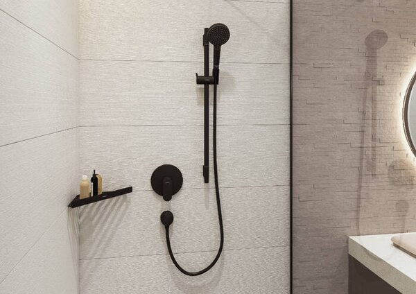 Hansgrohe AddStoris Q - Košík do rohu, matná čierna 41741670