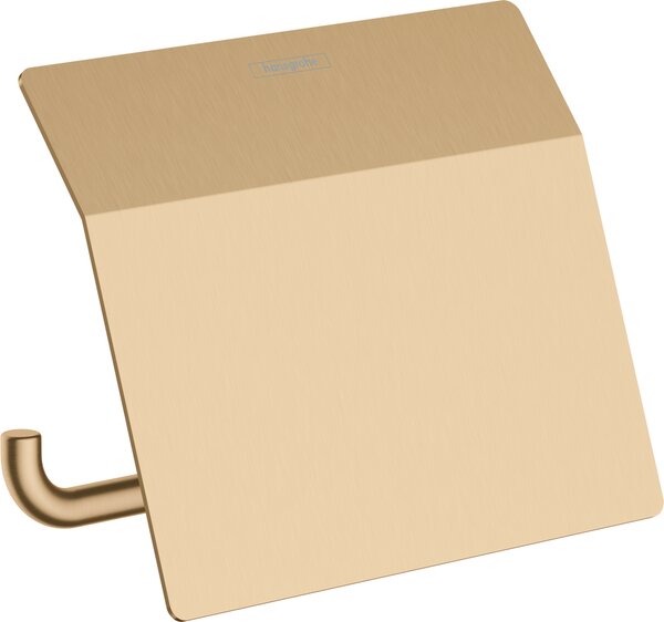 Hansgrohe AddStoris Q - Držiak na toaletný papier s krytkou, kartáčovaný bronz 41753140