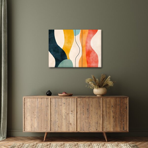 Obraz - Minimalistická farebná ilustrácia II. (70x50 cm)