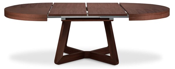 MUZZA Rozkladací jedálenský stôl Austin 130 (230) x 130 cm hnedý