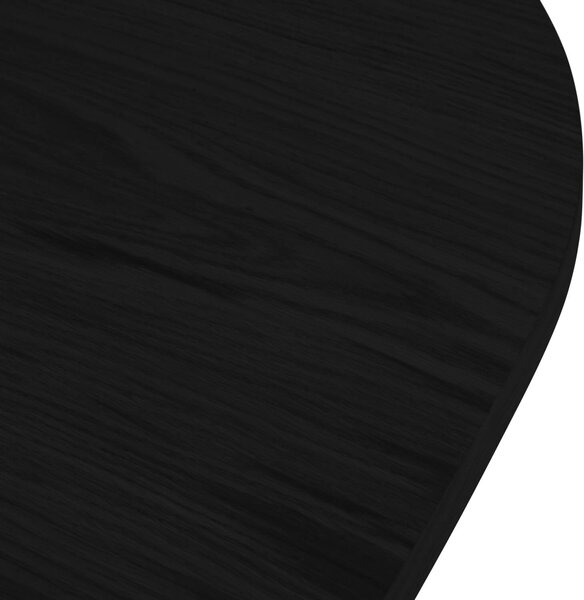 MUZZA Rozkladací jedálenský stôl Rondo 200 (300) x 110 cm čierny