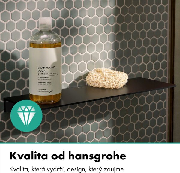 Hansgrohe AddStoris S - Polička 400 mm, čierna matná 41794670