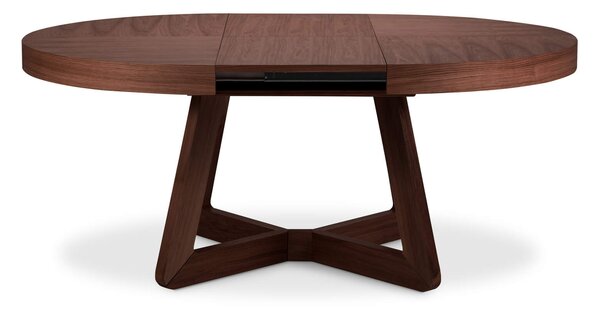 MUZZA Rozkladací jedálenský stôl Austin 130 (230) x 130 cm hnedý